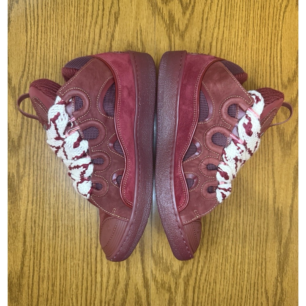 Lanvin Curb Sneaker (Maroon/Red) Size 10 - Picture 5 of 9